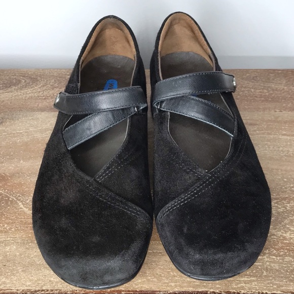 NEW WOLKY Black Suede Passion Mary Jane walking shoe 37 6 - Picture 4 of 10